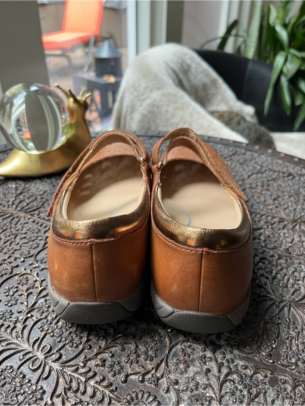 NEW DANSKO STACY MARY JANE SHOES IN TOFFEE LEATHER 39 8.5-9 - Picture 12 of 15